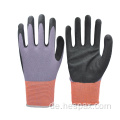 Hespax 15G Nylon -Anti -Öl -Nitrilhandschuhe Mechaniker